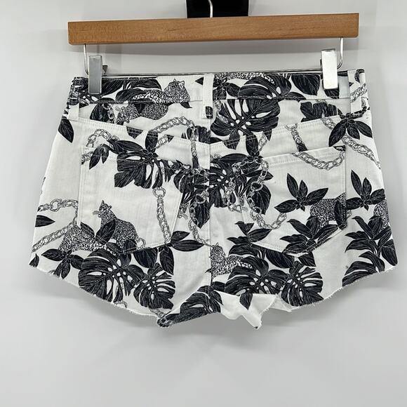 L'AGENCE Audrey Cut off Shorts - Savannah Black/White - 25 - New without tags - Picture 4 of 5